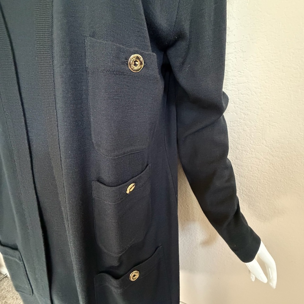 Vintage Liz Claiborne Black Long Sleeve Dress - Picture 4 of 9